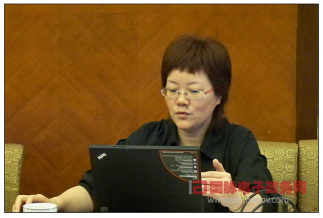 优胜客互联政府网站评测研究中心副主任、首席规划师郑爱军女士